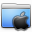 Aqua Smooth Folder Apple Icon 32x32 png